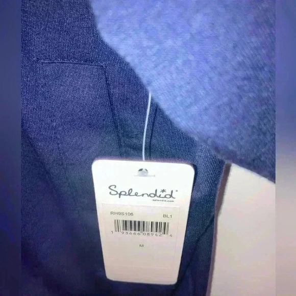 SPLENDID METALLIC STRIPED DOLMAN SLEEVE HOODED JACKET NEW - Picture 7 of 8